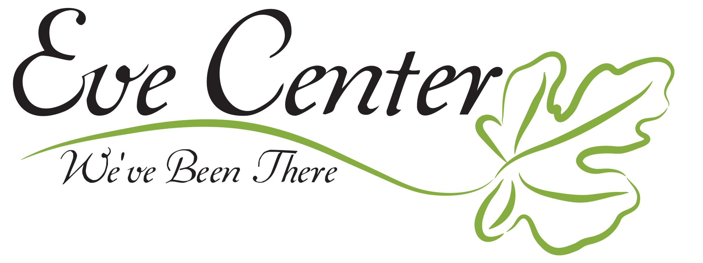 Logo with text 'Eve Center' and a green leaf design, with additional text 'We've Been There'.